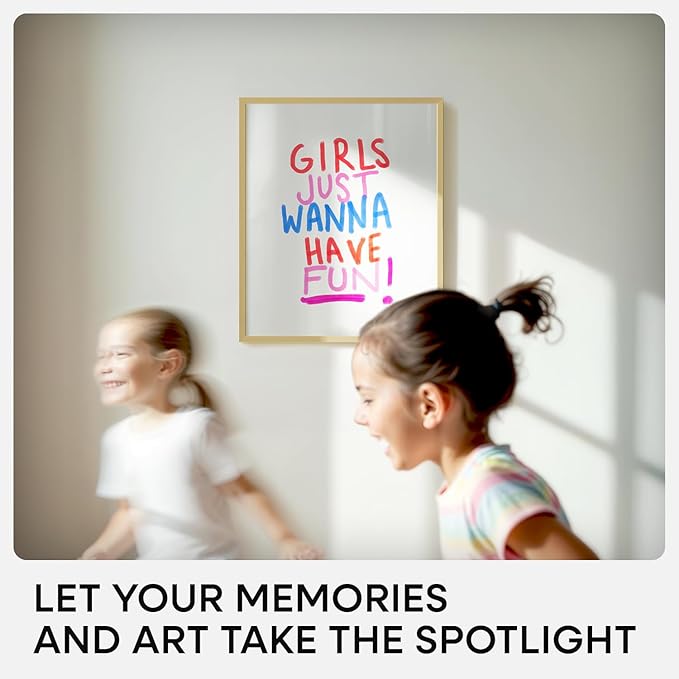 Homeforia 14x17 Picture Frame Gold, High End Metal 14x17 Poster Frames with Mat 11x14 Photo, 14 x 17 Gold Frames Matted to 11 by 14 Print, 17x14 Thin Hanging Frames, Tempered Glass, Wall Kit, Set of 1