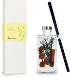 Reed Diffuser Set, 5 fl oz Lemongrass Scented Oil Diffuser, Home Fragrance with Cotton Reed Sticks for Bedroom, Office, Bathroom Shelf Decor & Gifts