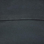 Round Shaped Goat Leather Handmade Eco-Friendly Black Pouf - 16"x16"x16", Plain Solid, Recycled Foam With Fibre Fill Stuffed, Leather Seating PF12