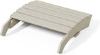 WestinTrends Dylan Outdoor Patio HDPE Adirondack Ottoman Footrest, Sand