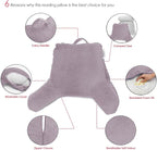 Nestl Reading Pillow for Kids, Small Bed Pillow, Back Pillow for Sitting in Bed, Memory Foam Chair Pillow, Reading & Bed Rest Pillows, Dusty Purple Back Pillow for Bed, Arm Pillow with Pockets
