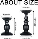 Retro Iron Candle Holder Cylindrical Candle Holder Table Candle Holder for Wedding, Festival and Birthday Candlelight Dinner Decorative Light Home Décor Ornament Wedding Table Ornament (2Pcs)