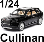 EROCK 1/24 Rolls-Royce Cullinan Model Car, Alloy Die Casting Collectible Pull Back Toy Car with Sound and Light for Kids Boy Girl Birthday Gift