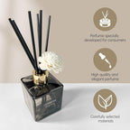 Reed Diffuser Set, 6.1 oz (180 ml) Sicilian Citrus Scented Diffuser with Sticks Long-Lasting Home Fragrance Reed Diffuser for Home Room Office Bathroom Shelf Decor