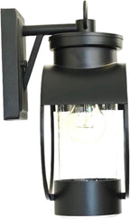 Muskoka Lifestyle Products Black Outdoor Weatherproof Wall Sconce Light Fixture, Rustic Porch Light, Entryway Light, Outdoor Wall Sconce Lantern