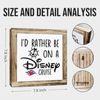 Rustic Wood Sign, Wooden Plaques Table Decor, Farmhouse Home Decorative, Inspired Decor for Office Cubicle, Small Wooden Box Sign, Office Decoration Art