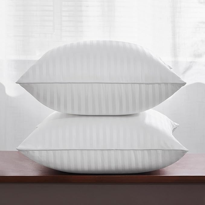 Oubonun 20 x 20 Throw Pillow Inserts, Firm and Fluffy Decorative Square Pillows for Couch Bed Sofa with Soft Cotton Cover White Cushion with Down Alternative Pack of 4