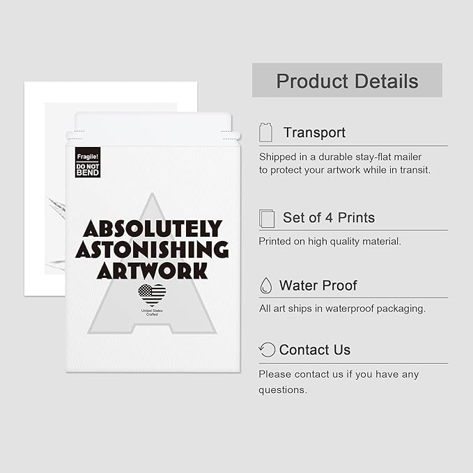 SIGNWIN Poster Set Black White Snake Plant Agave Cactus Succulent Close Up Floral Botanical Photography Modern Art Decorative Scenic Multicolor Nature Wilderness for Bedroom - 11"x14"x4