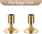 Sziqiqi Gold Candlestick Candle Holders - Decorative Candle Holders for Candlesticks Taper Candles Set of 2 for Dinning Table Fireplace Mantel Home Coffee Decorations