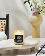 M&SENSE Vanilla Candles 100% Natural Organic Soy Wax Relaxing Aromatherapy Scented Candle, 7.05oz 50 Hours Burning Time Non Toxic Housewarming Gifts for Women and Men