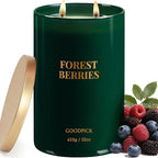 Goodpick Forest Berries Candles, Scented Candles for Home, 22oz Soy Wax, Long Burning 120hrs, Juicy Fruity Living Room Gift
