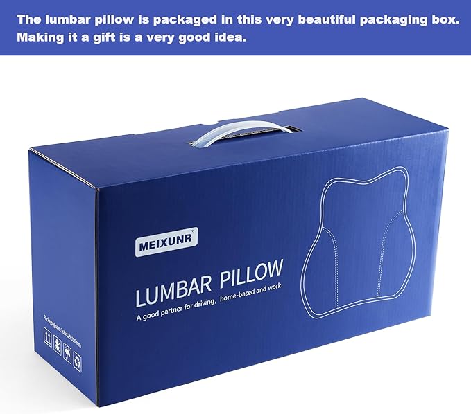 Soft Lumbar Support Pillow for Office Chair and Car Seat, Back Support Pillow for Car,Back Cushion for Pain Relief Improve Posture (Mesh-Black)