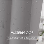 AmazerBath Extra Long Shower Curtain Liner, Grey Shower Liner 84 Inches Long, 72x84 Plastic Shower Curtain Liner, Cute Tall Shower Liner, PEVA Bathroom Shower Curtain Liners with 3 Magnets