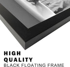 Kids Bathroom Decor, Black and White Cute Animal Canvas Wall Art, Funny Rabbit in Bathtub, Framed Farmhouse Picture Wall Decor Print Artworks for Bathroom