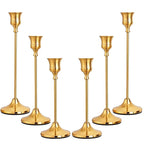 Candlestick Holders Gold Taper Candle Holders 3 pcs Candle Sticks Holders for Home Decor Table Centerpiece Wedding Housewarming Festival