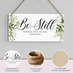 Be Still And Know That I Am God Prayer Room Decor Rustic Bible Verse Sign Scripture Printed Wood Sign Wall Art Religious Gifts Faith Based Gifts