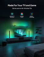 Smart LED Light Bars, RGB Light Bar for Room, 16 Million Colors & 213 Preset Modes Gaming Lights, Remote Control & App Control, Dynamic Music Sync Mode TV Backlight, USB Powered Ambient Lighting