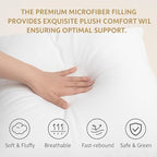 18x18 Throw Pillow Inserts Set of 2 – Decorative Feather Down Cushion Pads for Couch, Sofa & Bed, White Square Pillow Inserts, Machine Washable