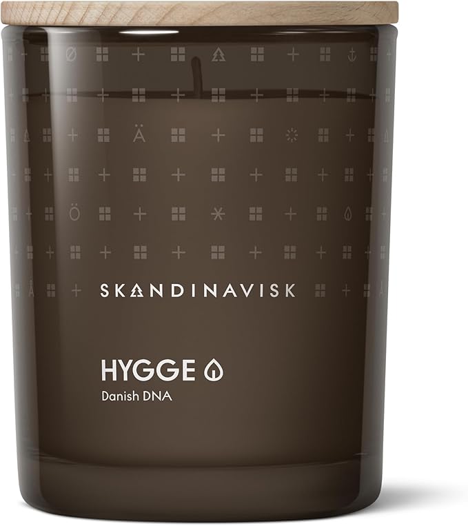 Skandinavisk Hygge 'Cosiness' Scented Candle, Special Edition, Scent Notes: Black Tea and Mint Leaves, Dried Apples and Baked Cinnamon, Vegan Formula, 7.0 oz.