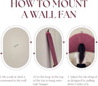 Fan Wall Decor,Decorative Folding Fan for Over Bed Decorations