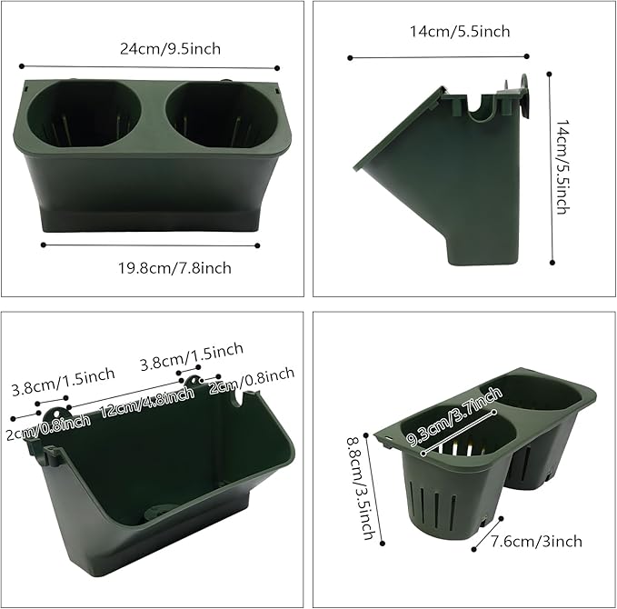 JOMCYDM Vertical Planter with 30 Pockets Wall Mounted Planter Living Wall Planter Indoor Outdoor Wall Plant Holder Microgreens Growing Kit Herb Pots