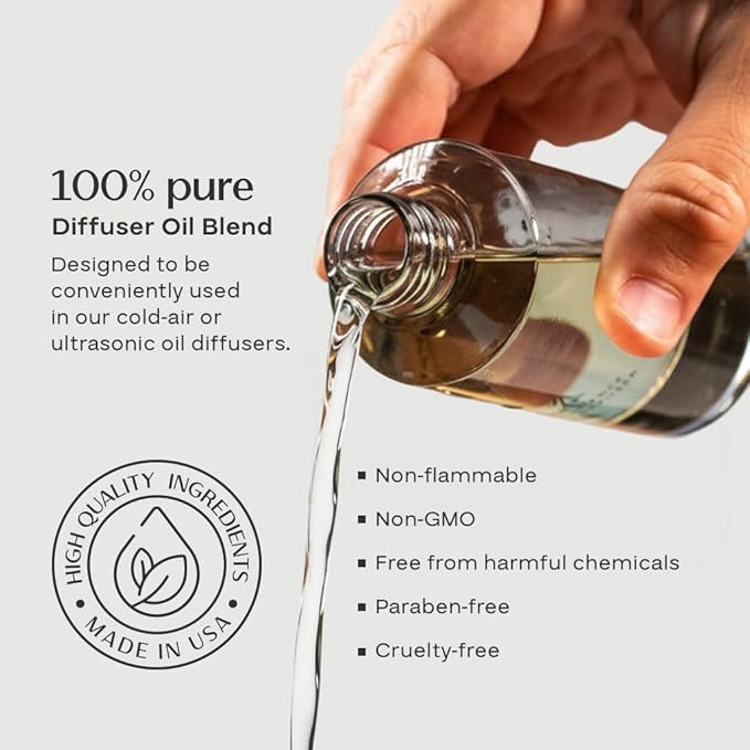 AromaPlan Hotel Scent Diffuser Oil White Tea 5 Fl Oz (148ml) –Luxury Hotel & Home Fragrance Oil - Non Toxic - Made in USA - Bigger Bottle, Bolder Aroma & Longer Lasting