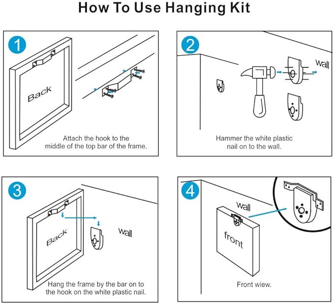 Personalized Photo to Canvas Print - Canvas Prints With Your Photos on Custom Wall Art for Bedroom, Living Room, Wedding Baby Pet Family Picture Framed Wall Art (16" W x 12" H)