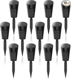 Solar Lights Outdoor Pathway 12 Pack, Solar Pathway Lights Outdoor Auto On/Off Waterproof Garden Landscape Lighting for Path, Yard, Walkway, Driveway, Lawn, Patio, Outside Decor, Warm White