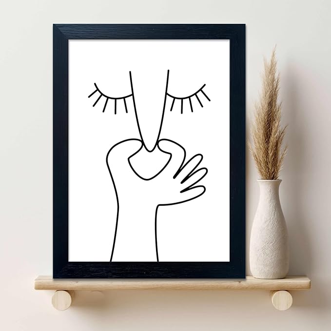 Funny Bathroom Wall Decor Black and White Bathroom Wall Art Framed Toliet Art Print Painting Decor Artwork