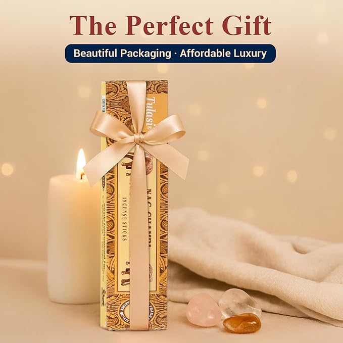 Nag Champa Incense Sticks with Natural Oils, Assorted Incense Set of 12 Scents - Lavender, Rose, Sandalwood, Vanilla, White Sage, Cinnamon, Rosemary etc, Positive Aroma for Meditation, Yoga & Prayer