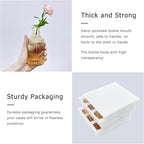 12pcs Glass Bud Vase Set, Small Gold Amber Flower Vases for Centerpieces in Bulk, Mini Vintage Vase for Wedding, Home,Table Decoration