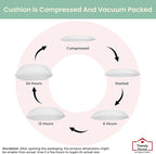 Trendy Home 16x16 Throw Pillow Insert (Set of 2, White) Bed and Couch Pillows Stuffer Hypoallergenic, Decorative Home Outdoor Sofa Pillow Filler (Machine Wash, 2 Pack)