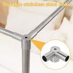 Canopy Bed Frame Post for King Size, Premium Stainless Steel Post Poles, Thicken Canopy Frame, Fit for Four-Corner and Mosquito Curtains