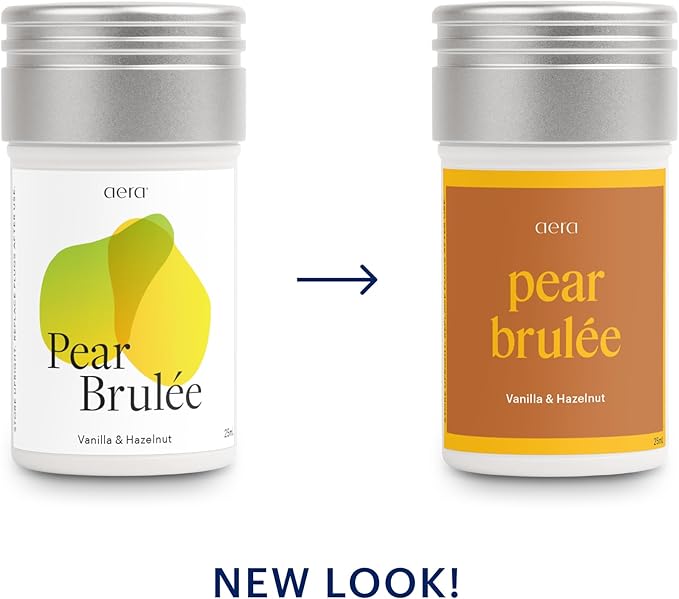 Aera Pear Brulee - Essential Oil for Home - Delightful and Delicious Fragrance - Notes of Vanilla and Hazelnut - Scent Refill - Works with The Aera Diffuser