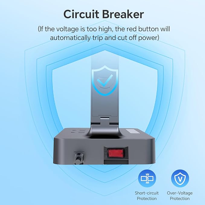 LAOPAO Desk Lamp with USB Charging Port: Power Strip with Surge Protection - 1 Type-C, 1 USB-A Charging Port, 2 AC Power Outlets, Desk Lamps for Home Office College Dorm Room Essentials