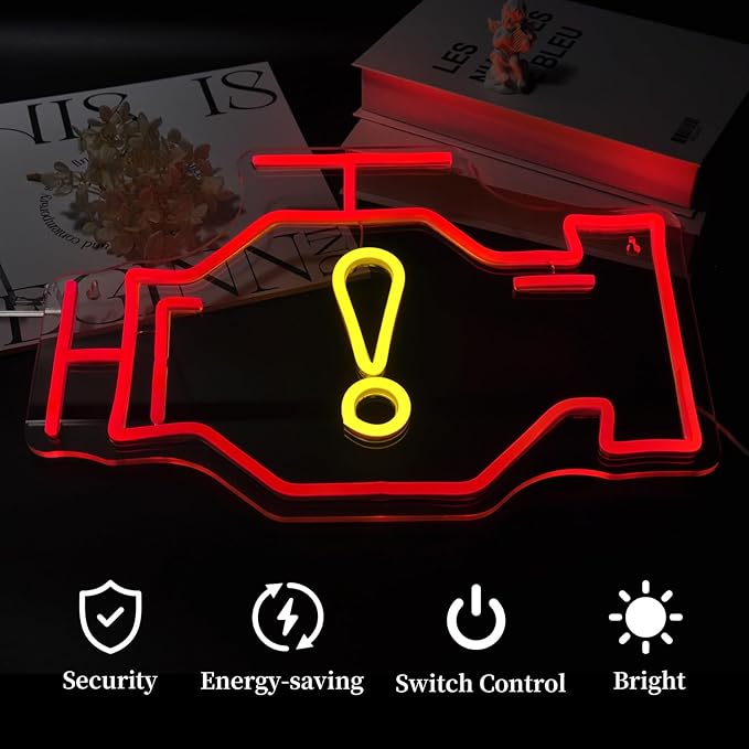 Check Engine Neon Sign Led Neon Lights Neon Signs for Wall Decor Light Up Sign for Birthday Party Club Gift