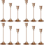 Candlestick Holders Rose Gold, 12 Packs Taper Candle Holder for Candlesticks, Candle Sticks Holder Decor for Home Decor