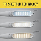 Stella Two Task Lamp, Adjustable Desk Lamp, Dimmable LED Light with Custom Color Temperature for Desk, Home Office, Bedroom, or Living Room, Modern Design for Work, Study, and Reading Needs (12W)