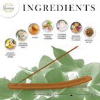 Raajsee Incense Sticks Eucalyptus 100 gm Pack-100% Pure Organic Natural Hand Rolled Free from Chemicals-Perfect for Church, Aromatherapy,Relaxation,Meditation,Positivity & Sensual Therapy