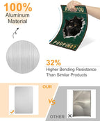 ALKB Are You Pooping Signs Funny Black Cat Sign for Bathroom Wall Decor, Vintage Cat Gift 8 x 12 Inch