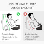 Daneey Multifunctional Headboard Pillow Full Heighten Headboard Wedge Pillow Bolster Pillow for Bed Reading Pillow Adult Back Pillow for Sitting in Bed Wedge Pillow Headboard with Washable Beige Cover