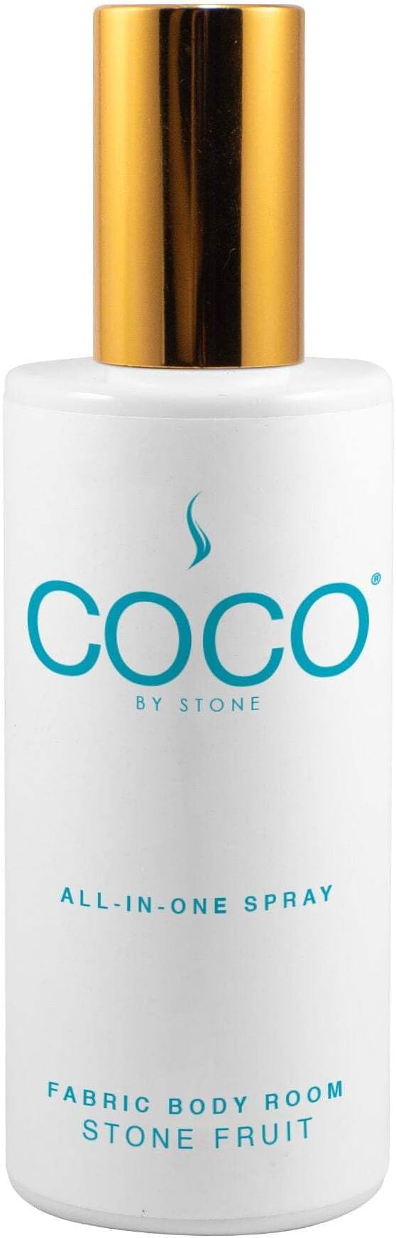 COCO by Stone 5oz All-in-One Spray (Stone Fruit) Shake & Spray Formula for Fabric, Pillows, Interiors, Clothing, Home Fragrance Accessories, Room Perfume, Room Deodorizer, Vegan & Cruelty-Free
