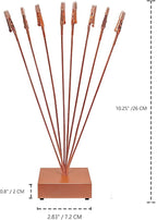 Photo Tree Holder Clip Cube Base,8 - Branch Money Trees Gift Card Holder with Clips,Picture Holder Stand for Christmas Wedding Greeting Birthday Party Gift Rose Gold