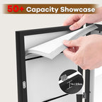 3 Pack Kids Artwork Frames 10x12.5 Inch Changeable Kids Art Frame with Front Opening for Art Display, Horizontally Vertically Wall Mount for Kids Drawing & School Projects (Black)