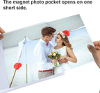 15 Pack Magnetic Picture Frames, Holds 8.5 x 11 Inches Photos Pictures, A4 Size White Magnetic Photo Frames with Clear Pocket for Refrigerator,Fridge, Locker, Office Cabinet