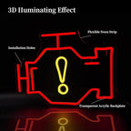 Check Engine Neon Sign Led Neon Lights Neon Signs for Wall Decor Light Up Sign for Birthday Party Club Gift