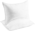 Beckham Hotel Collection Bed Pillows Standard / Queen Size Set of 2 - Original Soft Down Alternative Pillow for Sleeping - Soft Support for Back, Stomach or Side Sleepers