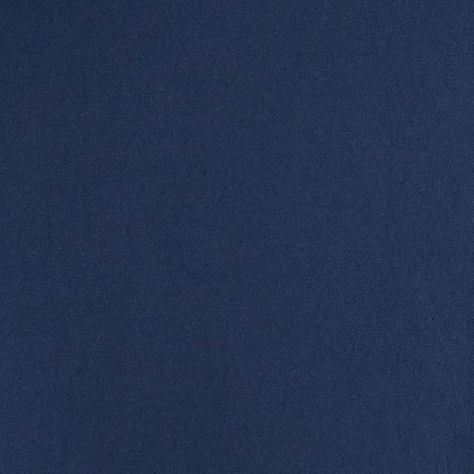 Amazon Basics Lightweight Pleated Bed Skirt, Queen, Navy Blue, Solid