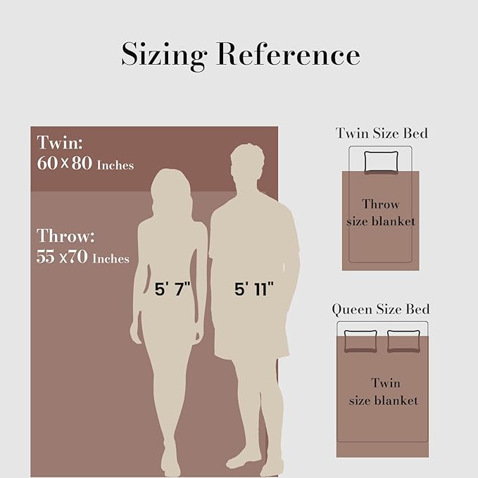 Amélie Home Faux Fur Throw Blanket for Couch, Ultra Cozy Fuzzy Fluffy Fur Luxurious Soft Striped Plush Gift Blankets for Family Sofa Chair Bed Living Room Bedroom, 60"x80", Ionic Fox Brown