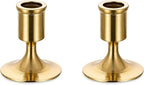 Sziqiqi Gold Candlestick Candle Holders - Decorative Candle Holders for Candlesticks Taper Candles Set of 2 for Dinning Table Fireplace Mantel Home Coffee Decorations